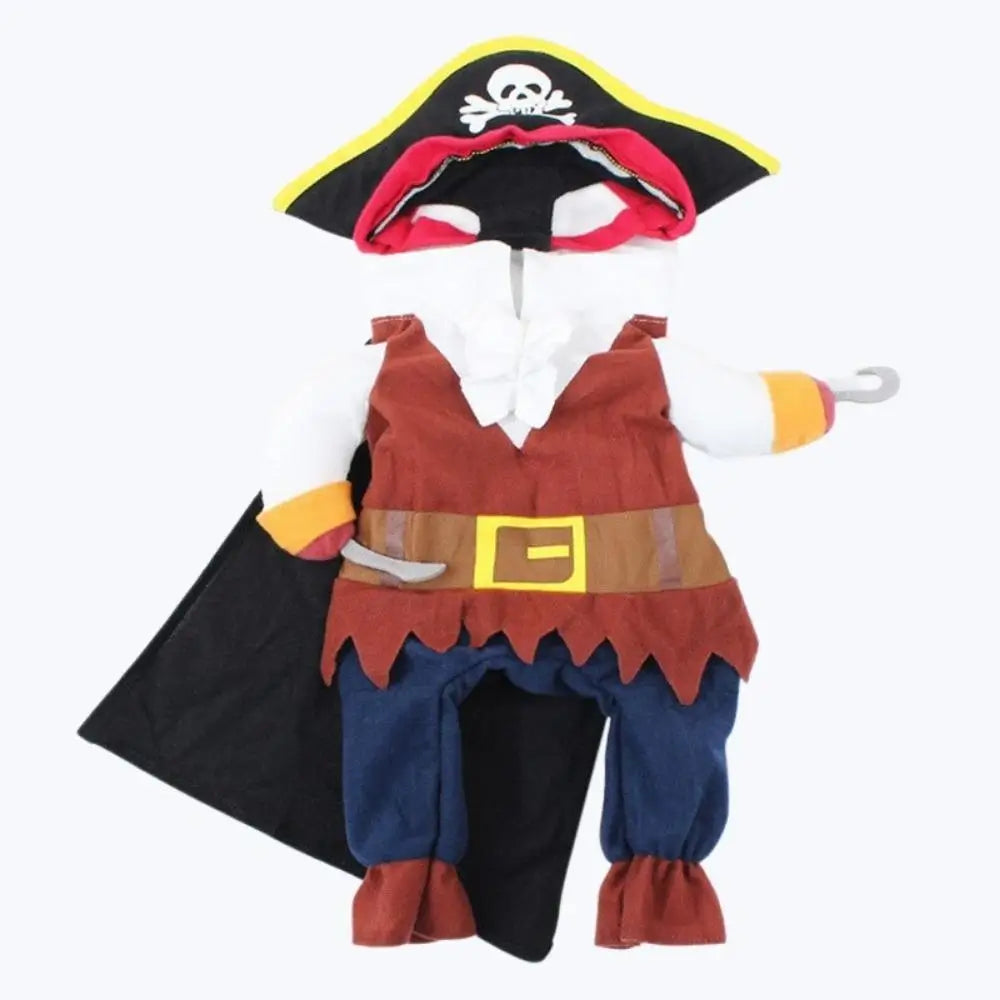 Funny Pirate Cat Costume for Cats and Kittens Halloween Pet Outfit