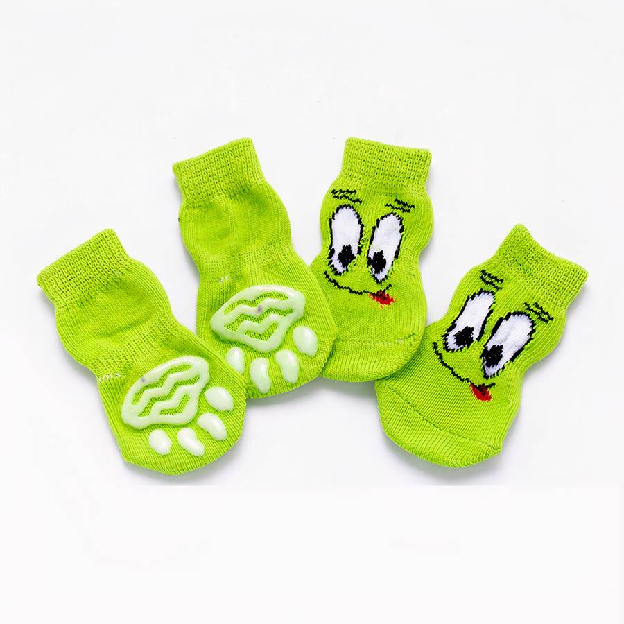 Non Slip Animal Print Dog Socks Pet Booties