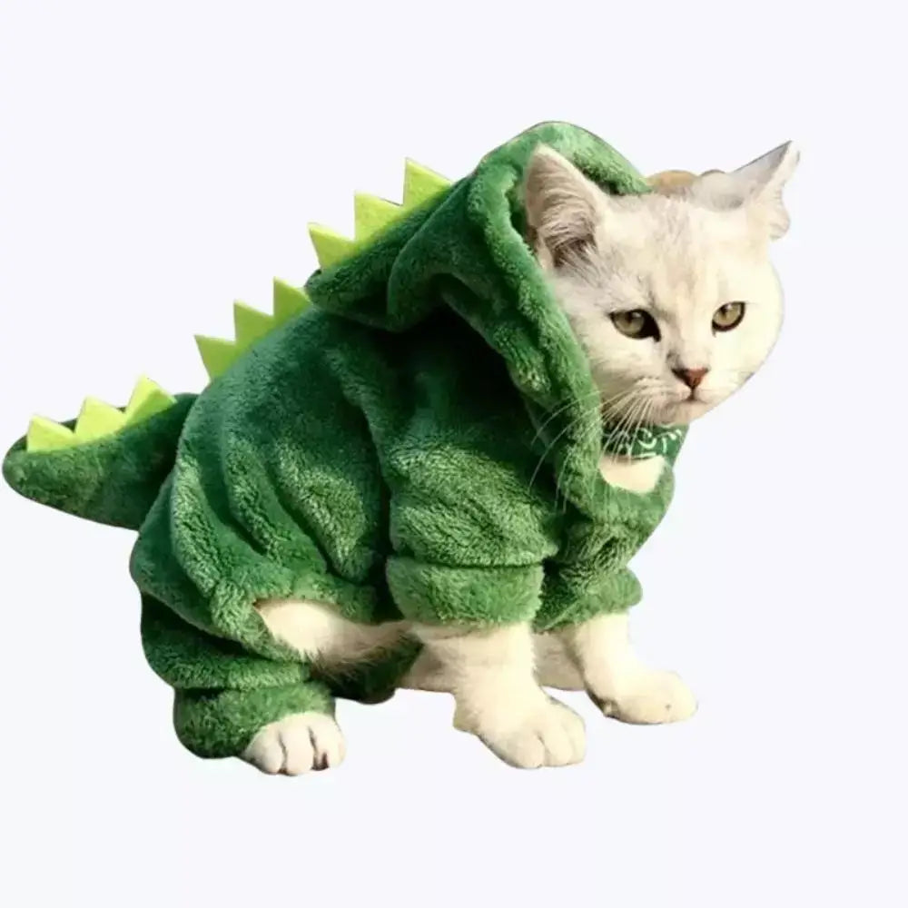 Dinosaur Hoodie Cat Costume Kids Animal Pajamas Sleeper