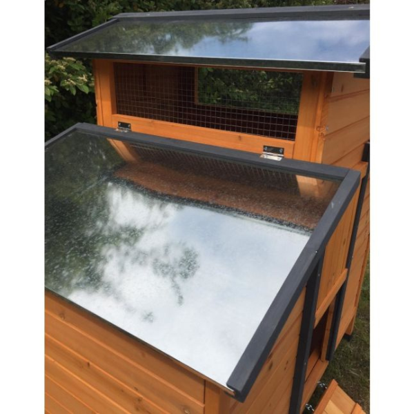 FSC Certified Wooden Chicken Coop for 4 to 6 Hens with Opening Roof