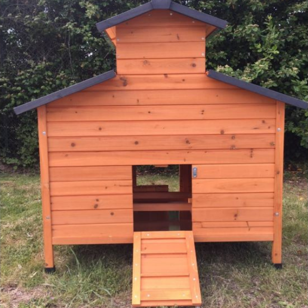 FSC Certified Wooden Chicken Coop for 4 to 6 Hens with Opening Roof