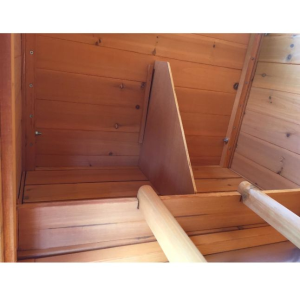 FSC Certified Wooden Chicken Coop for 4 to 6 Hens with Opening Roof