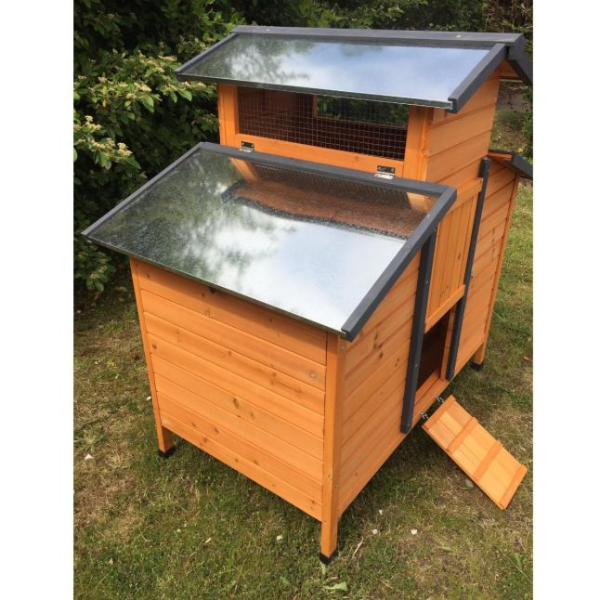FSC Certified Wooden Chicken Coop for 4 to 6 Hens with Opening Roof