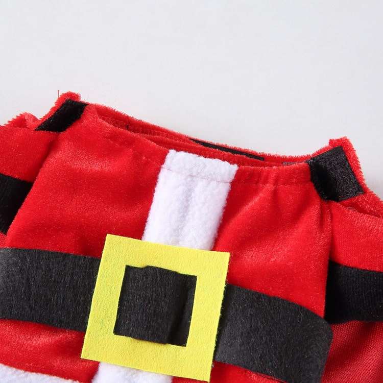 Santa Claus Costume for Cats and Dogs Pet Holiday Outfit