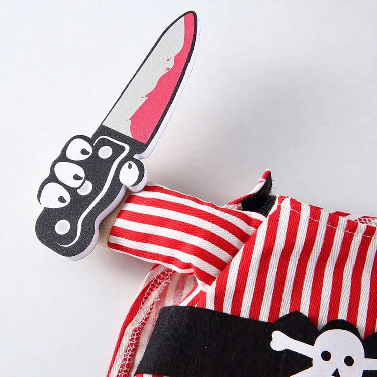 Pet Costume for Cats and Dogs Pirate Dress Up