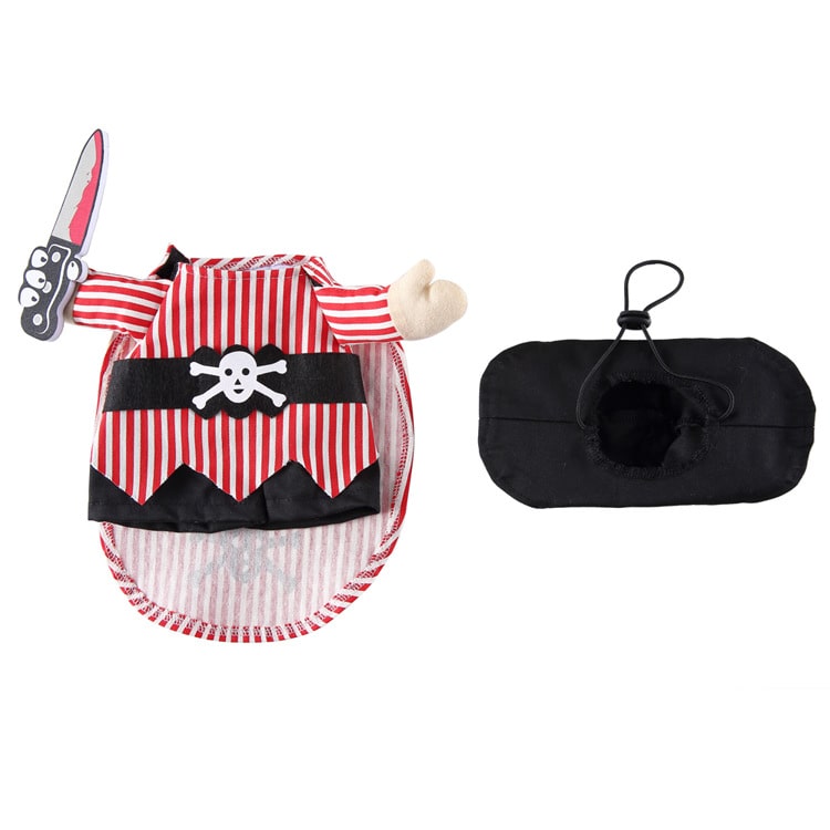 Pet Costume for Cats and Dogs Pirate Dress Up
