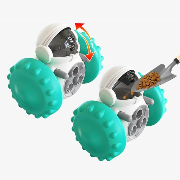 Astronaut Dog Treat Dispenser Toy Interactive Food Puzzle Feeder