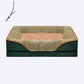 Elegant Green and Beige Dog Sofa Canine Couch Pet Bed