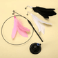 Cat Fishing Rod Toy with Suction Cup for Interactive Play