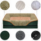 Elegant Green and Beige Dog Sofa Canine Couch Pet Bed