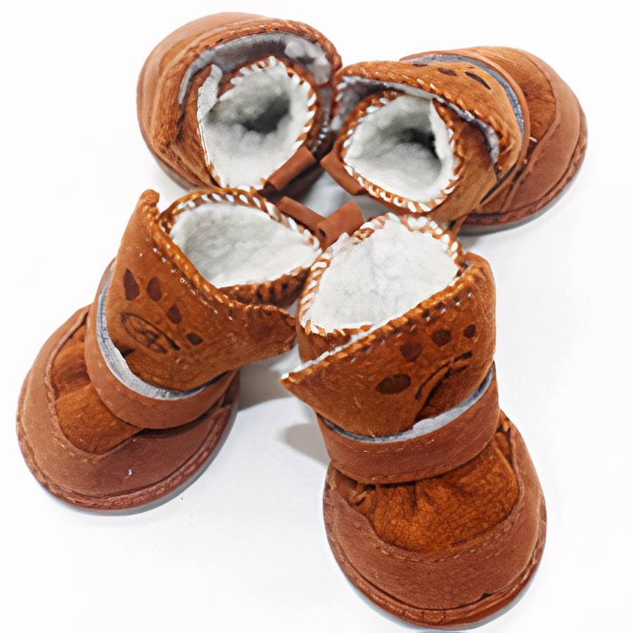 Suede Snow Boots for Small Dogs Waterproof Winter Paw Protection