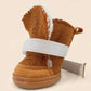 Suede Snow Boots for Small Dogs Waterproof Winter Paw Protection