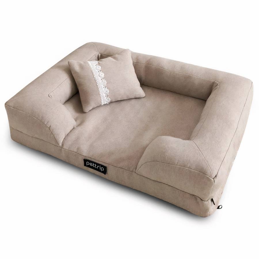 Elegant Dog Sofa Pet Couch Comfortable Plush Bed for Dogs