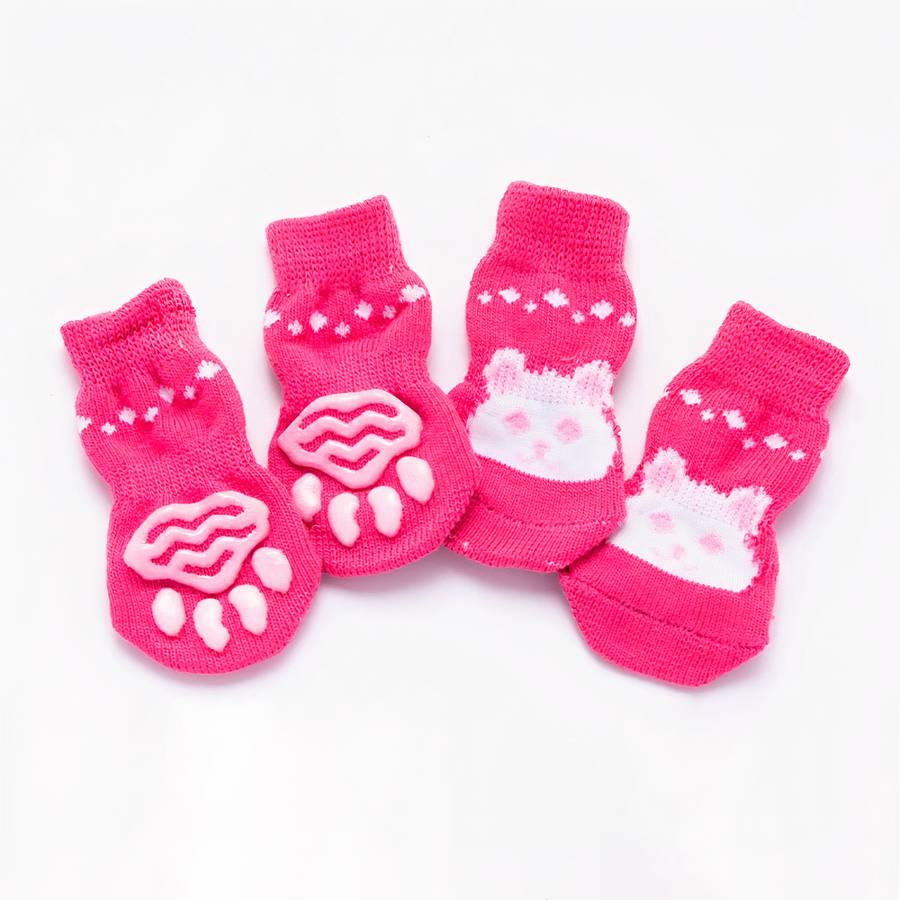 Non Slip Animal Print Dog Socks Pet Booties