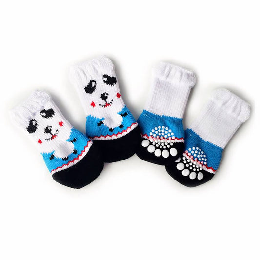 Thick Warm Colorful Dog Boots for Winter Pet Shoes