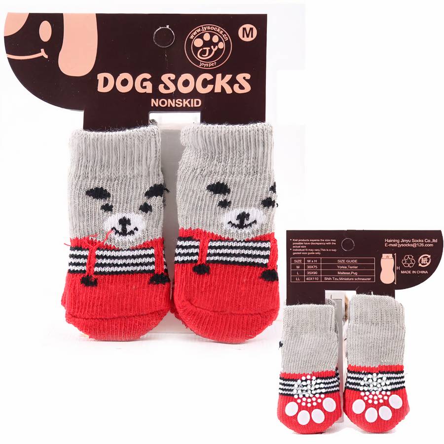 Multicolor Cotton Dog Booties Comfortable Paw Protection Shoes