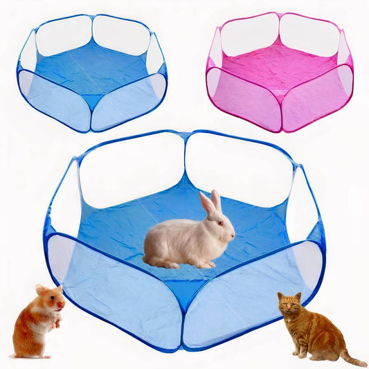 Foldable Dog Pet Gate Portable Exercise Playpen Barrier