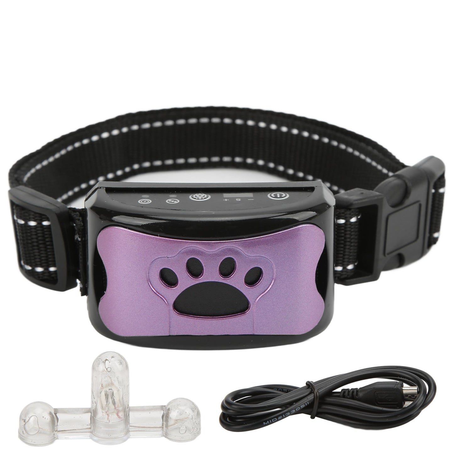 Dog Paw Pattern Anti Bark Collar Adjustable Bark Control Training Device