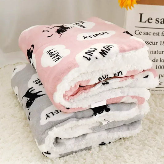 Cat Blanket Soft Cozy Pet Throw for Cats and Kittens