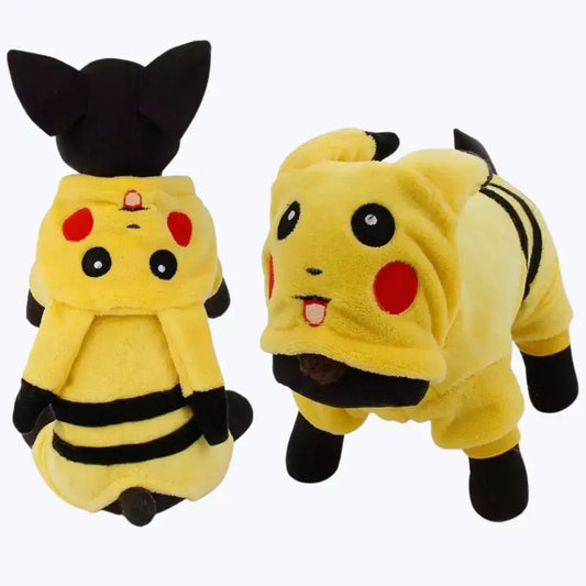 Pikachu Cat Costume Halloween Pet Outfit