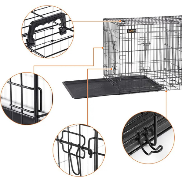 XXL Dog Crate Heavy Duty Large Pet Cage Kennel Extra Large Dog Cage
