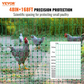 Electric Fence Net Kit 4 ft x 168 ft - Portable Polyethylene Mesh Fence with Posts and Double Pointed Stakes for Chicken Enclosure