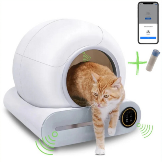 Smart Self-Cleaning Cat Litter Box Connected WiFi Automated Pet Toilet