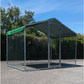 Chicken Coop Run - 6ft x 10ft Galvanized Steel Poultry Pen with 1.5in Wire Mesh