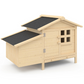 Raised Wooden Chicken Coop with Nesting Box