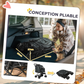 Dog Stroller with 4 Swivel Wheels Pet Carrier Cart for Small to Medium Dogs