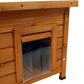 Wooden Cat House Cozy Pet Shelter for Indoor Outdoor Use