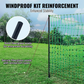 Electric Fence Net Kit 4 ft x 168 ft - Portable Polyethylene Mesh Fence with Posts and Double Pointed Stakes for Chicken Enclosure