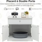 Litter Box Enclosure Furniture for Cats Hidden Cat Toilet with Drawer and 2 Doors