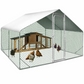 9 Sq Ft Chicken Coop Run 3x3 Ft Galvanized Steel Wire Mesh Enclosure