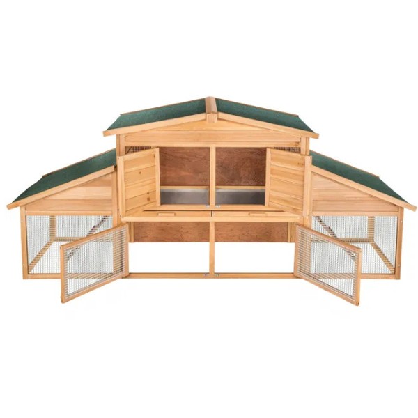 Hamster Cage for Small Rodents Wooden Hutch 89 x 30 x 38 Inch