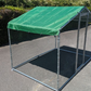 Chicken Coop Run - 6ft x 10ft Galvanized Steel Poultry Pen with 1.5in Wire Mesh