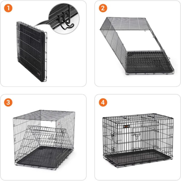 XXL Dog Crate Heavy Duty Large Pet Cage Kennel Extra Large Dog Cage