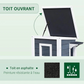 Weatherproof Outdoor Cat House Durable Shelter for Cats