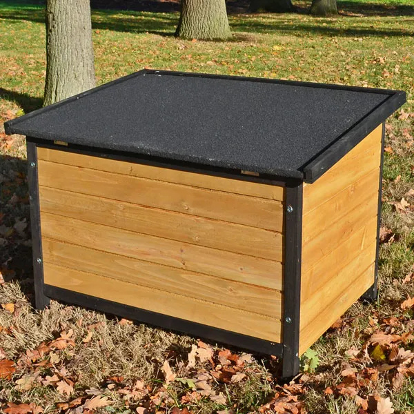 Large Outdoor Pine Wood Dog House with Roof Vent 89 x 45.5 x 32 Inches