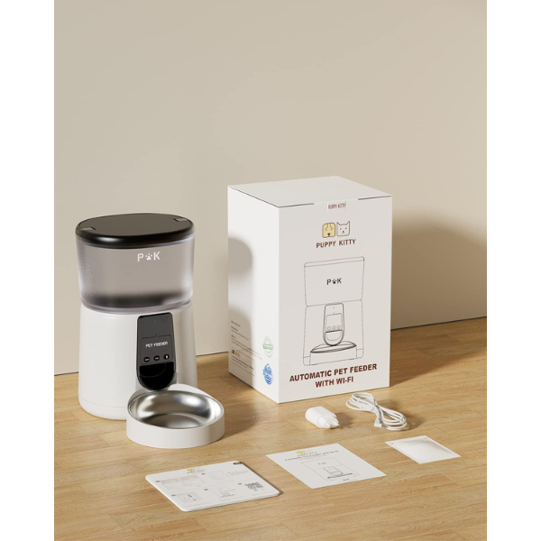 Smart Automatic Cat Feeder with Portion Control and Wifi Connectivity
