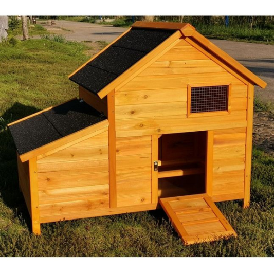 XL Chicken Coop with Shingle Roof - Fits 2 to 4 Hens
