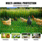 Electric Fence Net Kit 4 ft x 168 ft - Portable Polyethylene Mesh Fence with Posts and Double Pointed Stakes for Chicken Enclosure