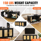 Wooden Litter Box Cabinet for 2 Cats Black Rattan Decor Cat Furniture Storage Unit