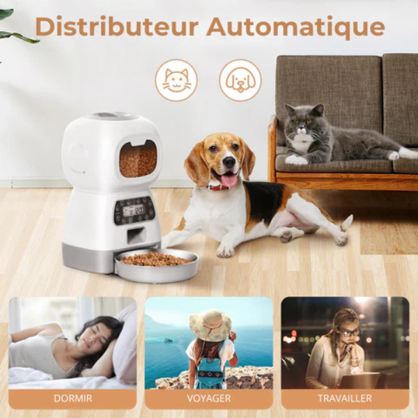 Automatic Dog and Cat Food Dispenser Pet Feeder with Portion Control