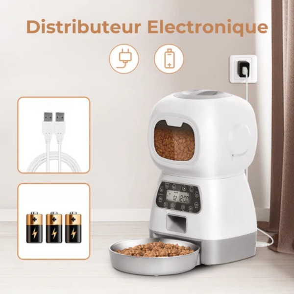 Automatic Dog and Cat Food Dispenser Pet Feeder with Portion Control
