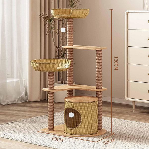 Cat Tree Tower Condo with Sisal Scratching Post