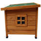 Wooden Cat House Cozy Pet Shelter for Indoor Outdoor Use