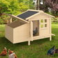 Raised Wooden Chicken Coop with Nesting Box