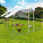 Chicken Coop Run Enclosure 258 Sq Ft Galvanized Steel Chicken Pen