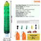 Electric Fence Net Kit 4 ft x 168 ft - Portable Polyethylene Mesh Fence with Posts and Double Pointed Stakes for Chicken Enclosure